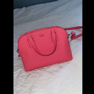 Kate spade coral leather bag